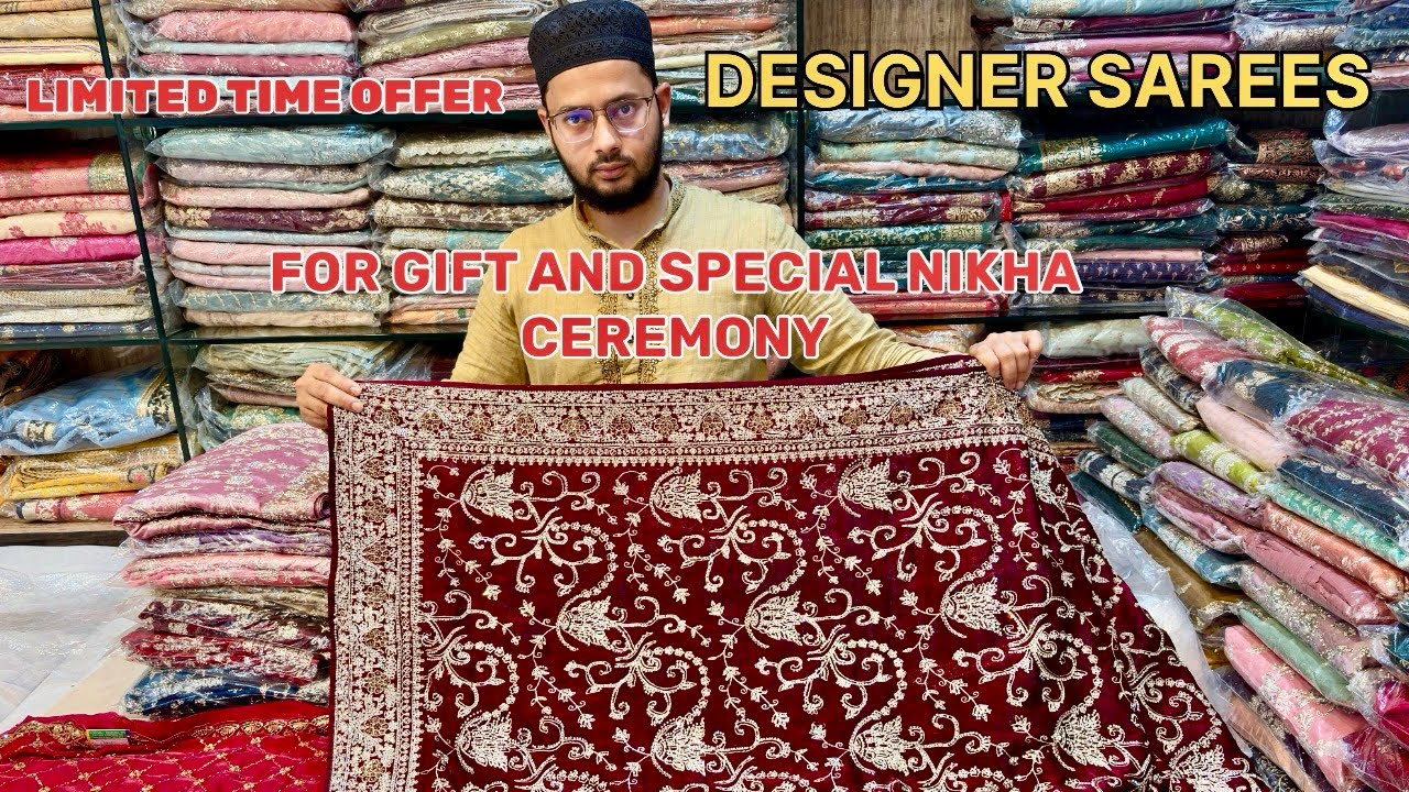 Designer Gift Sarees & Premium Sarees for Nikah Ceremonies ✨🌟 Limited Time Offer #sarees