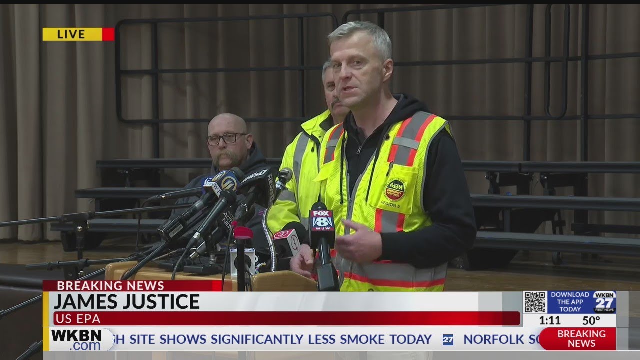Officials refuse to answer questions during press conference on train