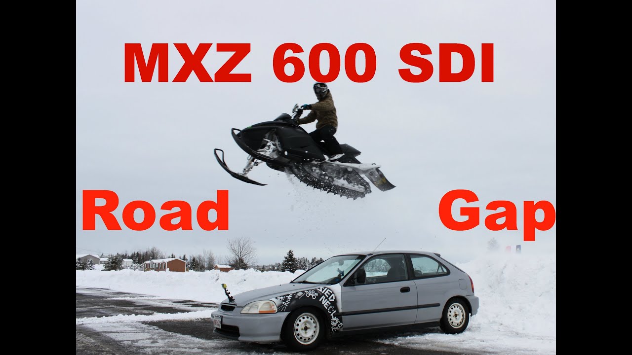MXZ 600 SDI - SICK ROAD GAP & CARVING ! (GoProHD) - 2013