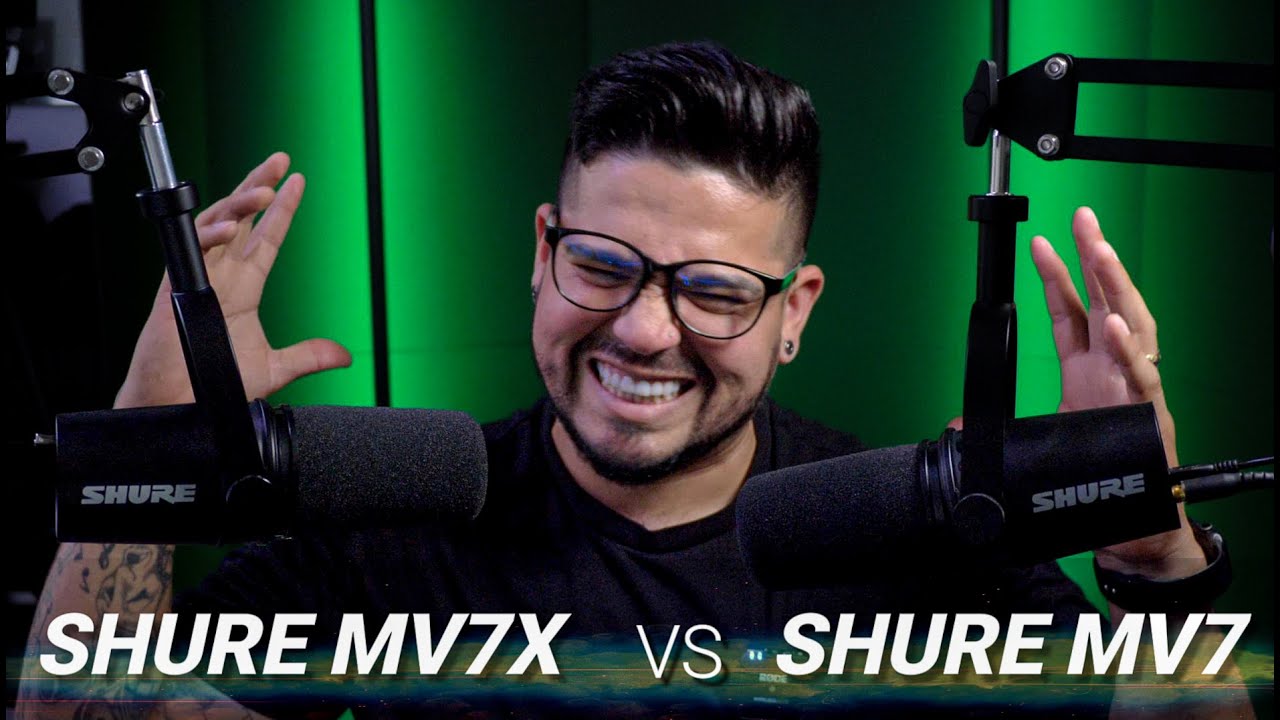 Shure MV7 Vs Shure MV7X. La mejor comparativa.
