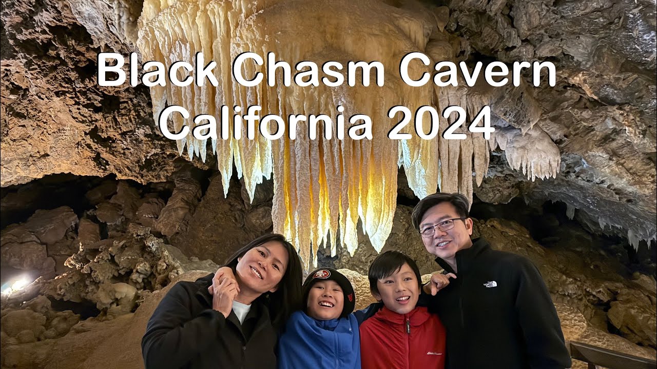 Black Chasm Cavern tour Volcano city California National Landmark underground cave sand panning 加州山洞