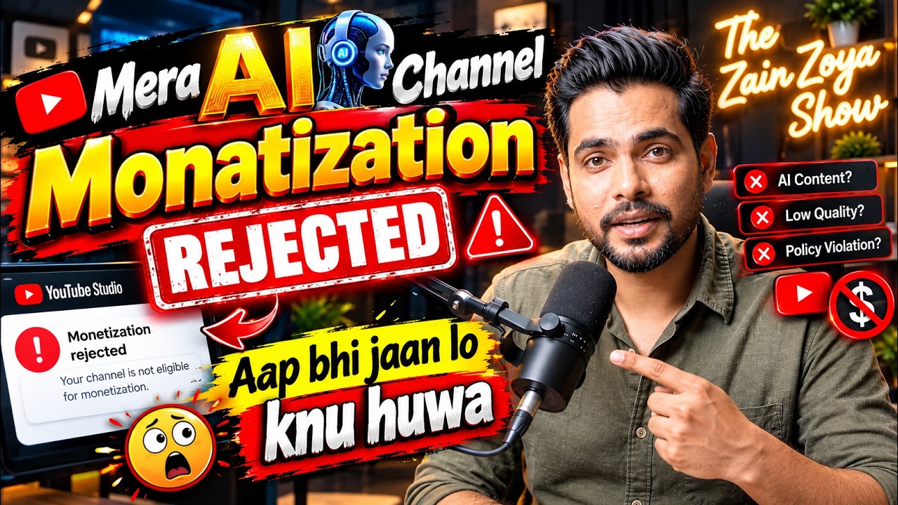 AI Se Video Banate Ho YouTube Monetization Rejected 😱  Unsatisfying or Off Putting Content