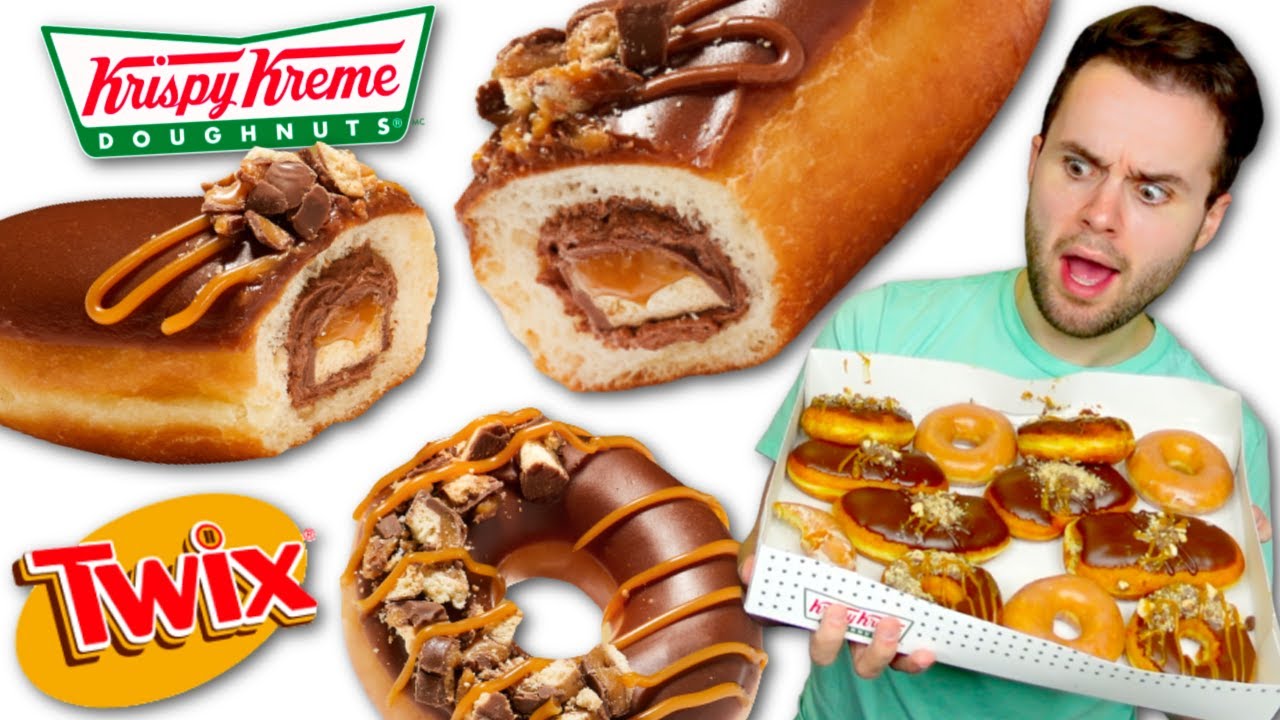 Krispy Kreme’s NEW Twix Doughnuts REVIEW!