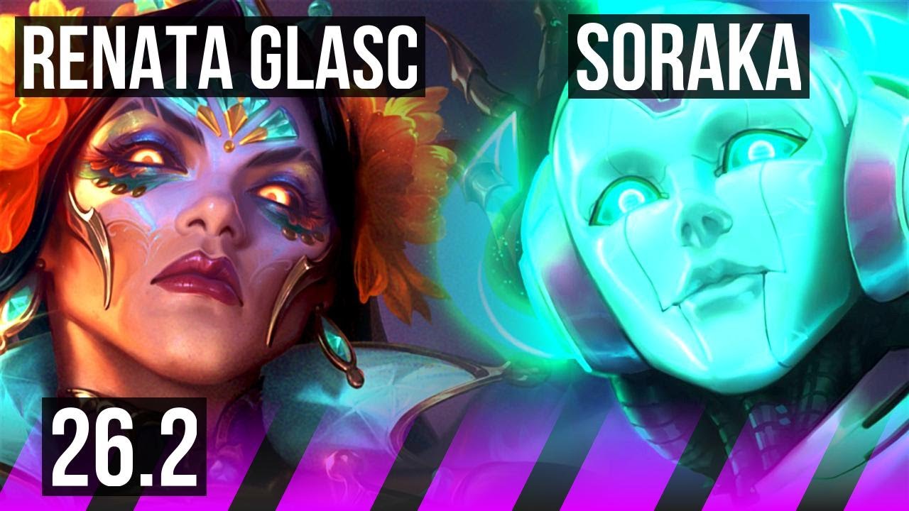 RENATA GLASC & Jhin vs SORAKA & Caitlyn (SUP) | Good KDA: 2/1/18 | EUNE Grandmaster | 26.2