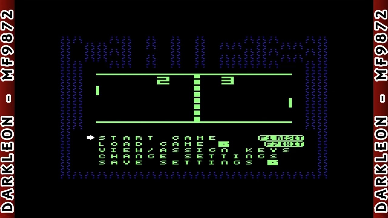 Chip-8 - Pong - [ 1990 - Vic-20 - Gameplay ]