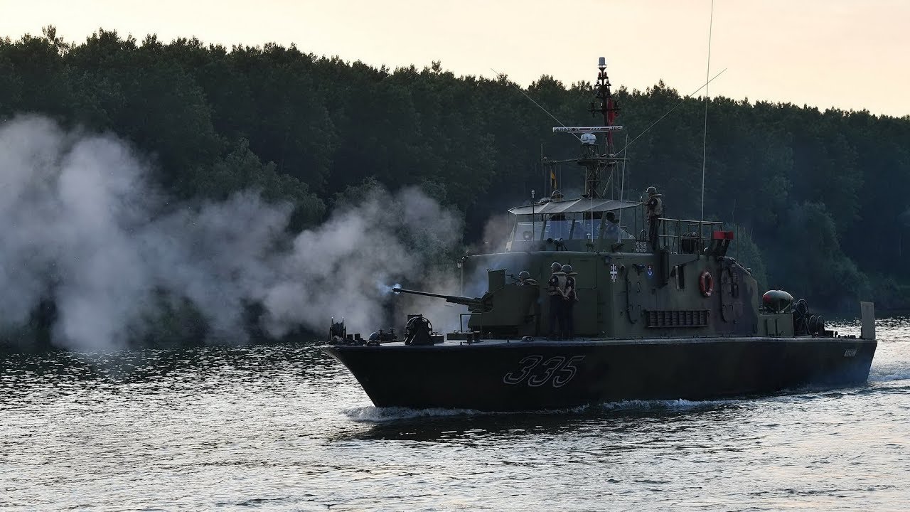 Vežba Rečne flotile na Tisi Vidra 2018