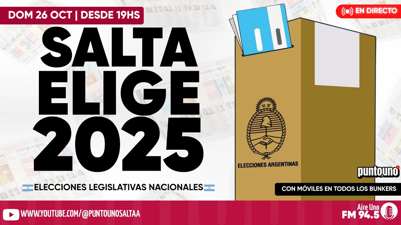Elecciones Nacionales 2025 | Resultados SALTA - En vivo