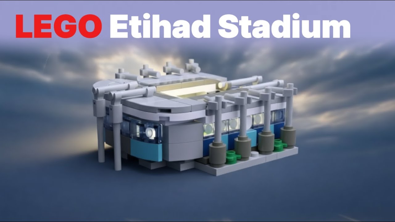 LEGO Etihad Stadium Manchester — Full Build Timelapse | Football Icon in Bricks