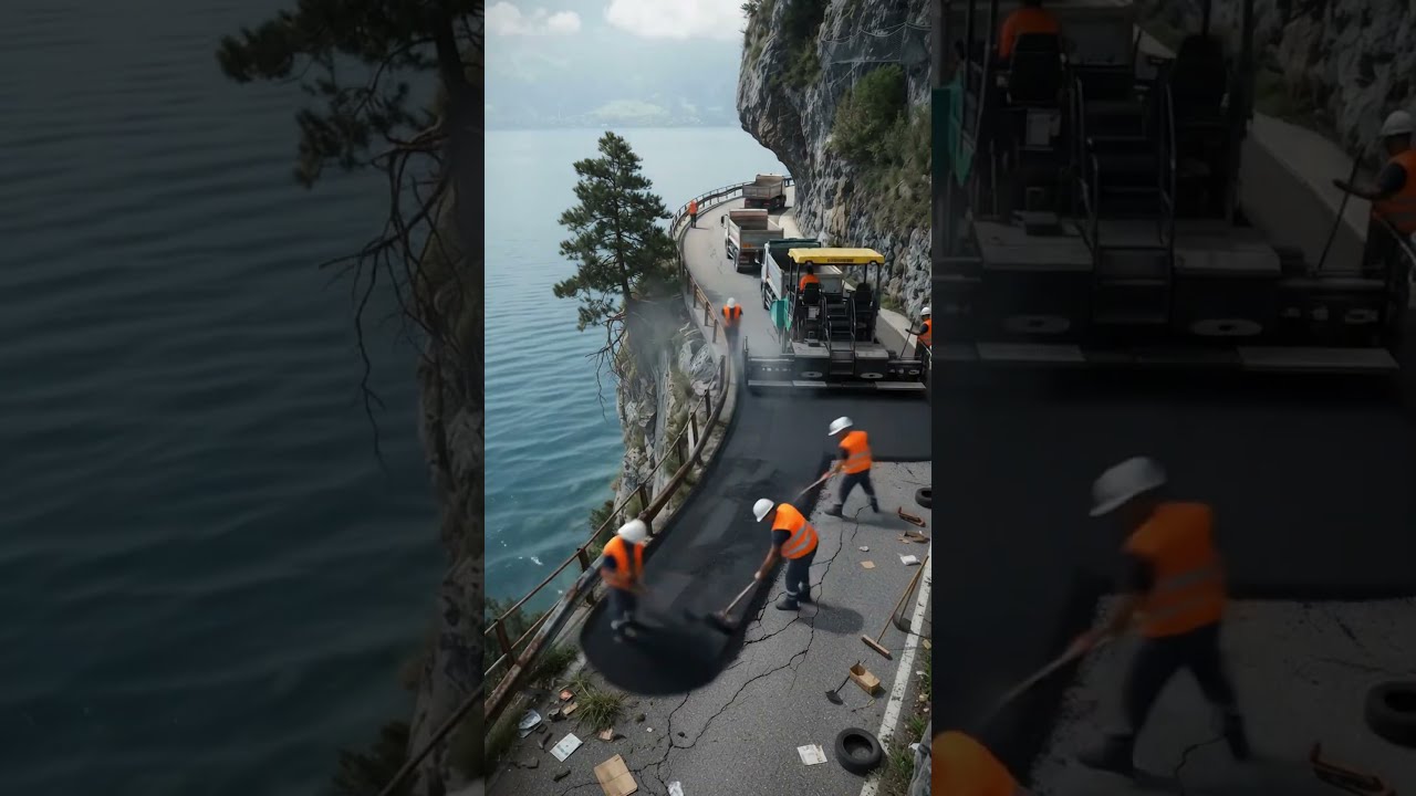 This Road Was Left to Die... Until This Happened 😳#shorts  #construction #road #roadrestoration
