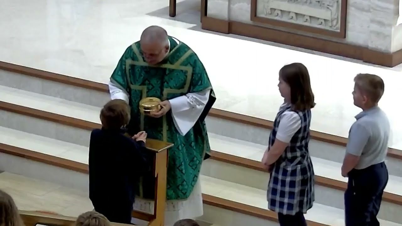 Demonstration of Communion Kneelers