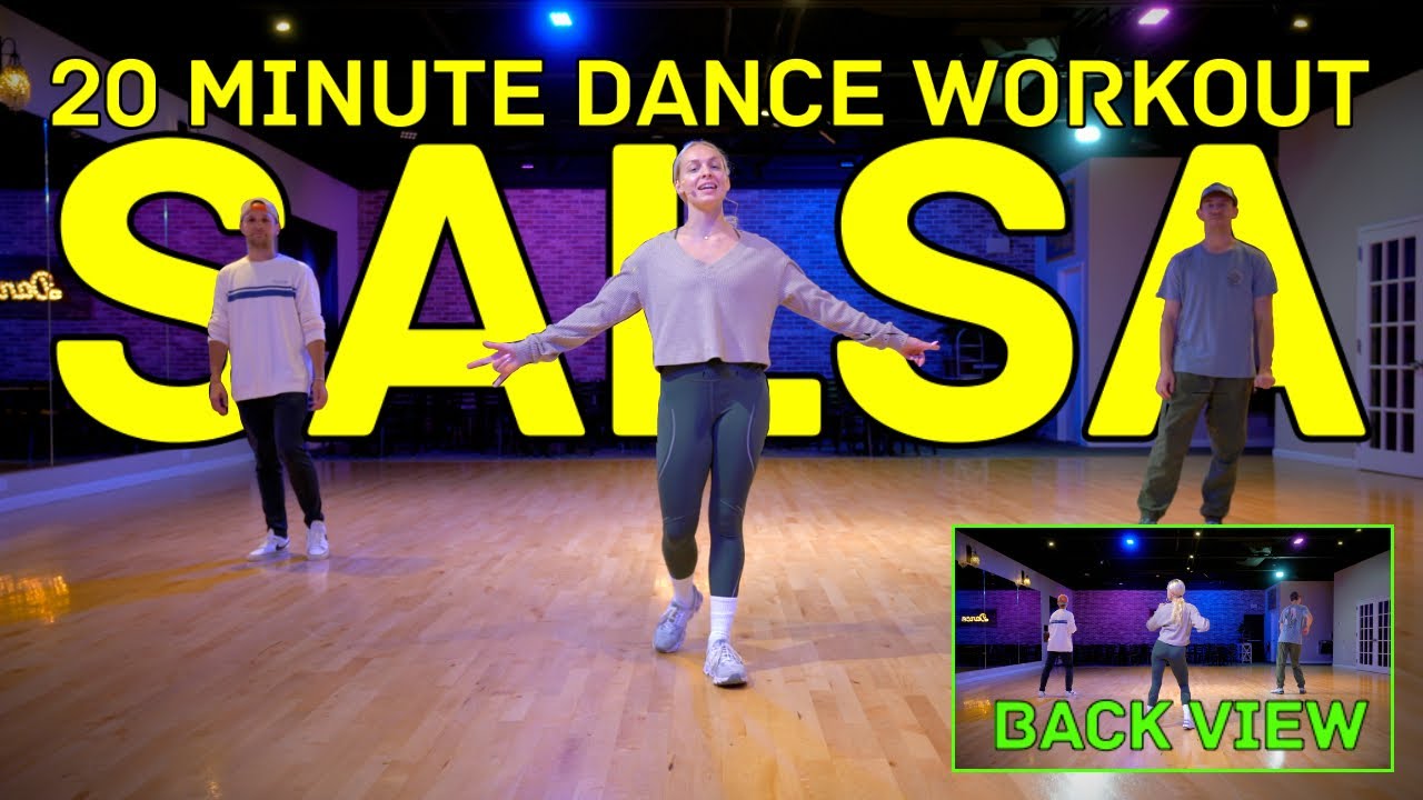 New 20 Minute Salsa Dance Workout 2023 | Easy To Follow Along Back View