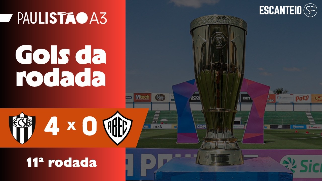 CACHORRÃO GOLEIA O TIGRE | EC São Bernardo 4 x 0 Rio Branco | Gols do Paulistão Série A3 2026