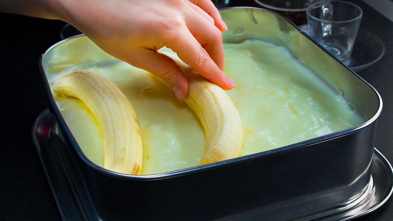 No conocía esta receta hasta ahora. Un pastel increíble con tan solo 5 plátanos. | Gustoso.tv