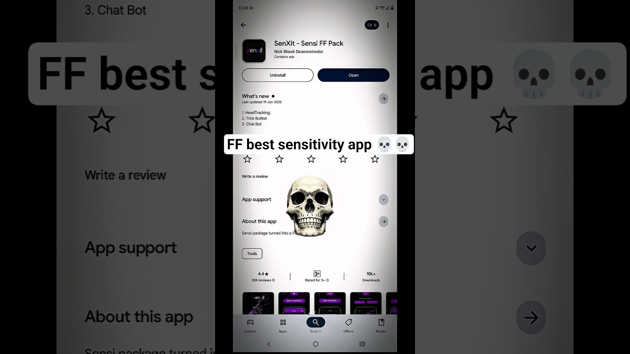 Free Fire Best Sensitivity App 🔥 Auto Headshot Trick for All Devices! #shorts