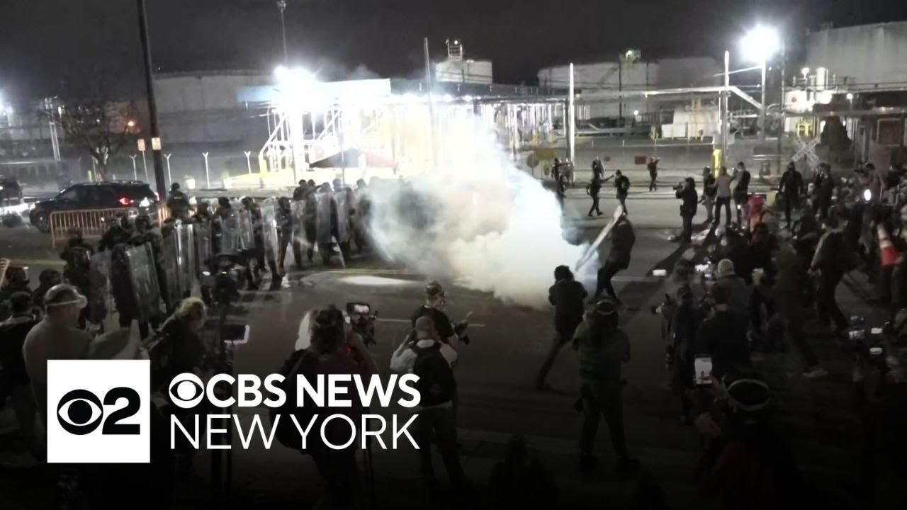 N.J. State Police, protesters clash outside Delaney Hall