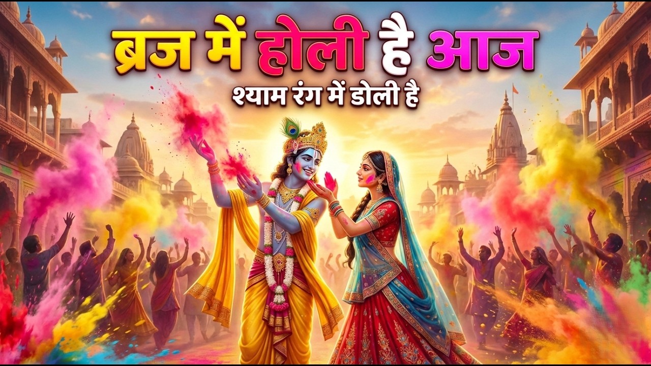 ब्रज में होली है आज | श्याम रंग में डोली है | राधा संग नंदलाल प्रेम की होली | Braj Holi Bhajan 2026
