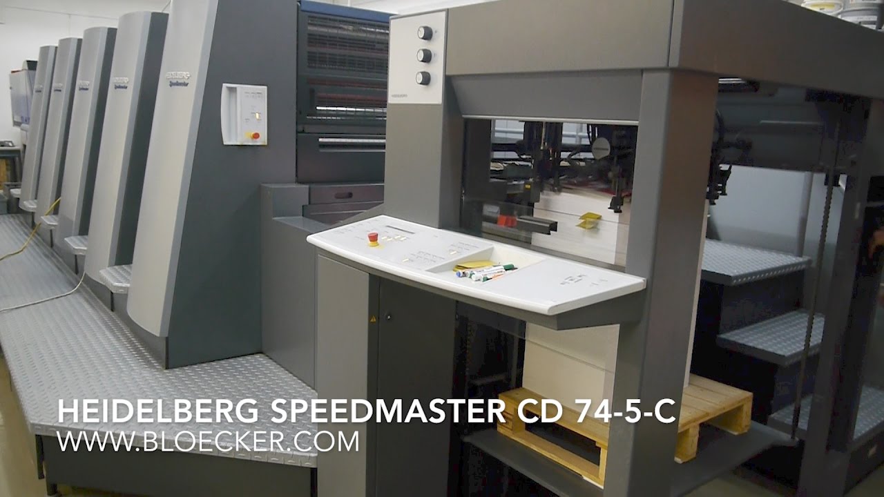 Heidelberg Speedmaster CD 74-5, year 2006, only 10 mio. impr.