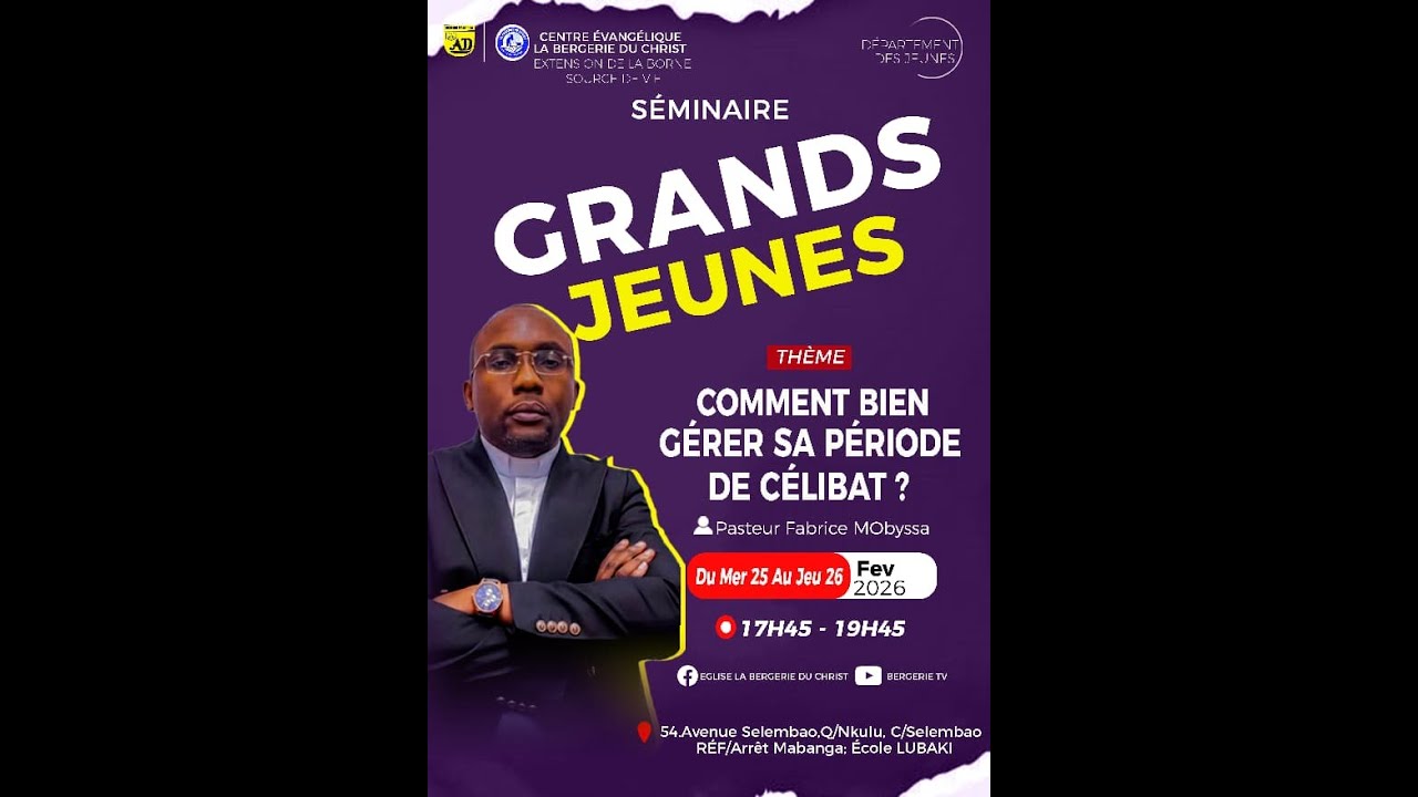 COMMENT BIEN GERER SA PERIODE DE CELIBAT / Pasteur FABRICE MOBYSSA