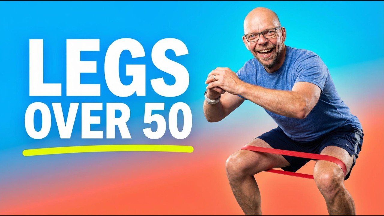 15-Minute Resistance Band Leg Workout for Over 50 | Woodchoppers, RDLs & Front Squats