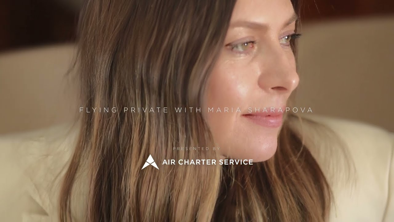 The private jet experience with ACS brand ambassador Maria Sharapova