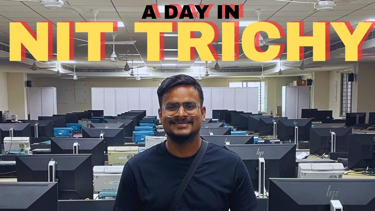 NIT Trichy Campus Tour | Hostel | Mess | Room | Placement Vlog | JEE MAINS April JEE 2025 Cut Off