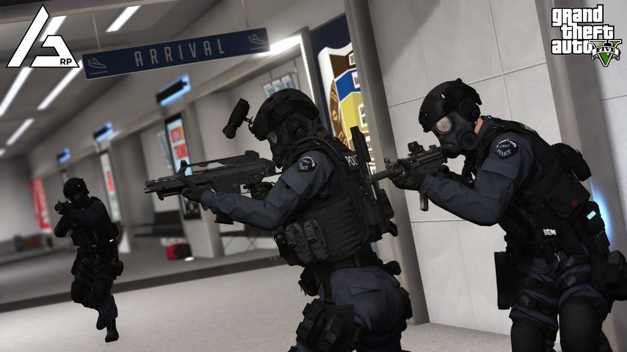 Huge Terror Incident At The Airport!  -  GTA 5 Roleplay - ARP - 1404.