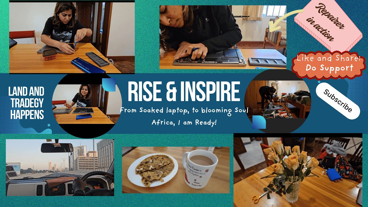 From a soaked laptop to a blooming soul — Africa, I’m ready! #travel #blessed #macbook #apple