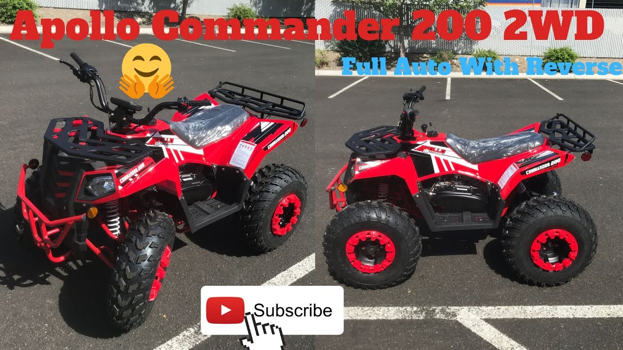 Apollo Commander 200 ATV Review In Red