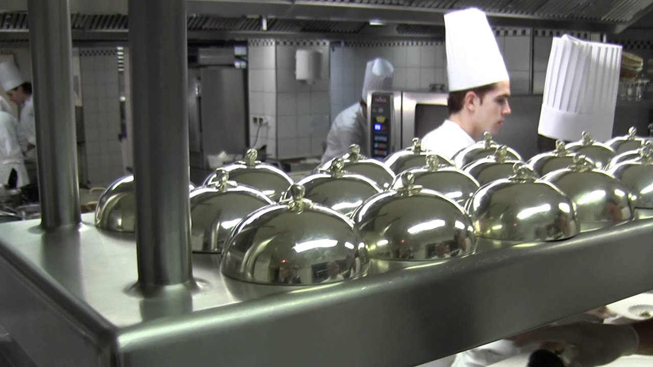 Busy in the kitchen at Georges Blanc