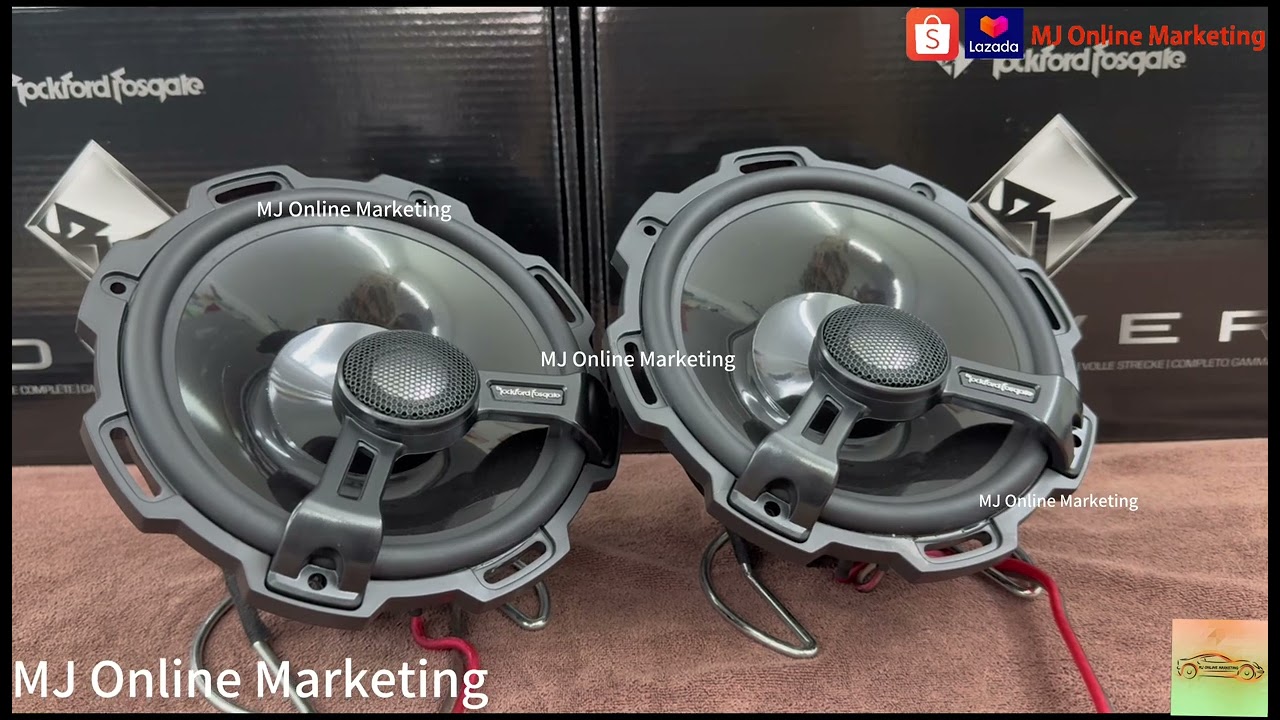 Rockford Fosgate T1675 Power Series 6.5 inch 2Way Coaxial Speaker Sound Test*Bass Boosted+Clarity*