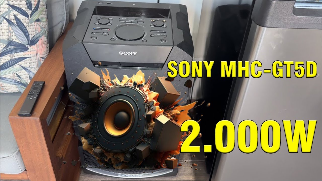 SONY MHC-GT5D - review desse bruto de 2.000watts que ja saiu de linha 🫠