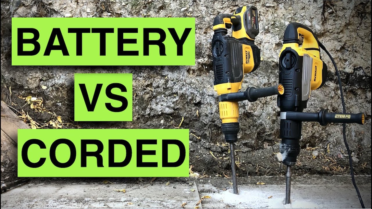 Перфораторы Dewalt: сравнение: проводные и беспроводные