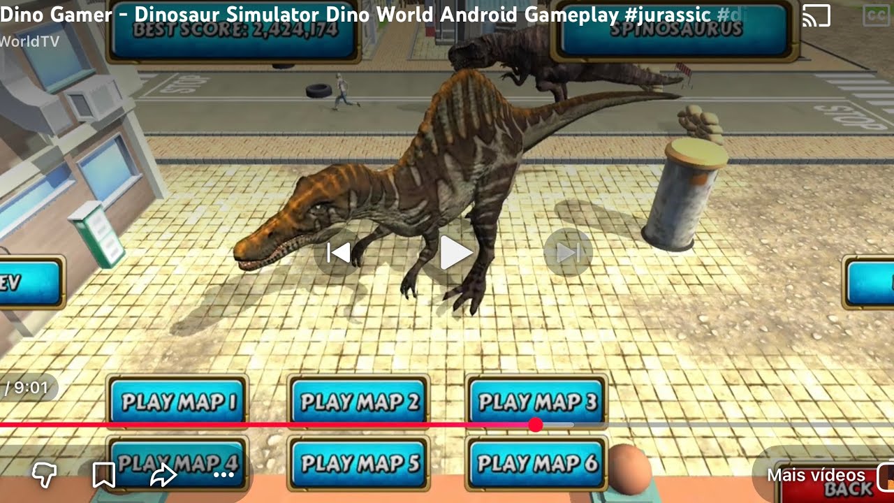 Best Dino Gamer - Dinosaur Simulator Dino World Android Gameplay #jurassic #dinosaur