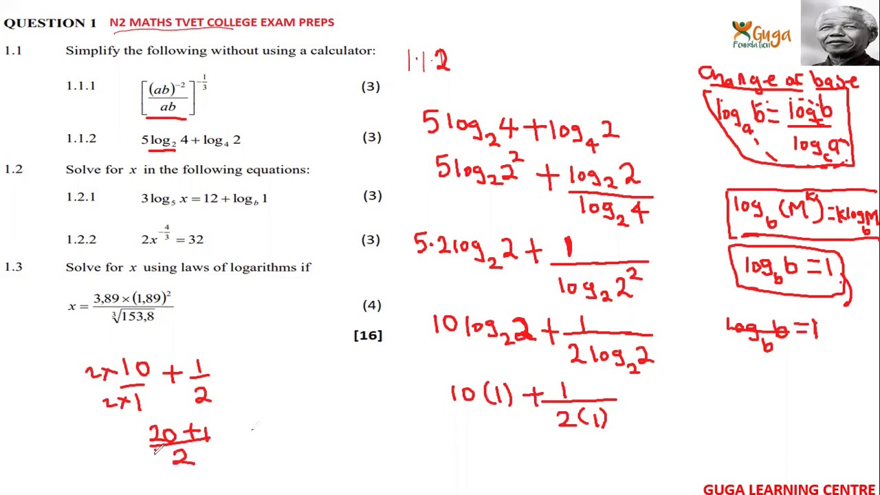 N2 MATHS EXAM