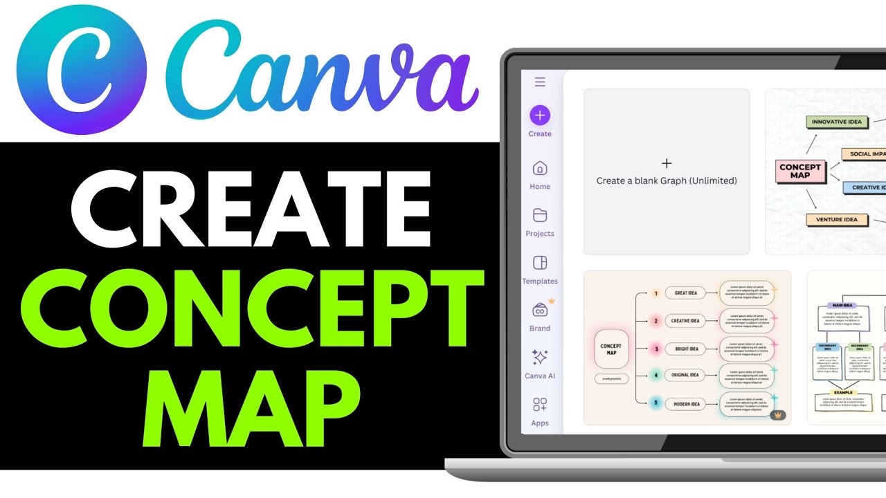 How to Create a Concept Map on Canva 2025 (BEST WAY)