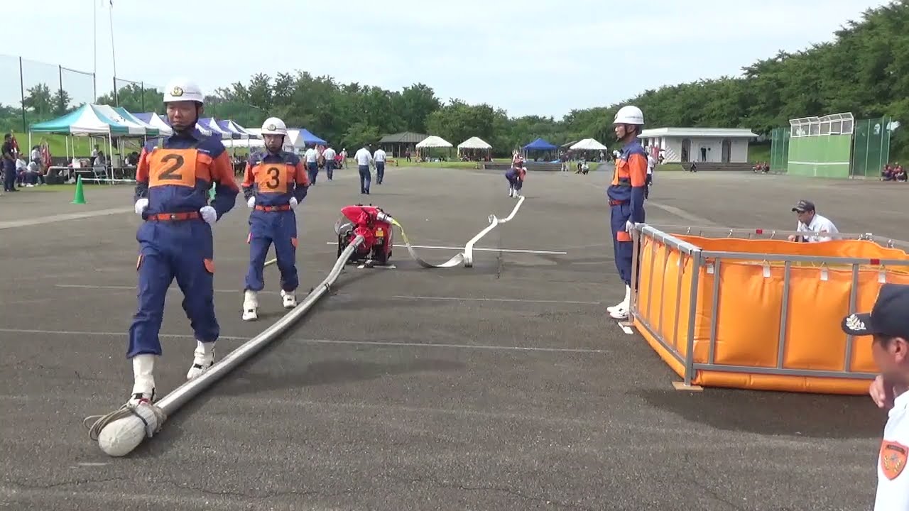 令和６年    秋田県仙北市消防訓練大会    小型ポンプ操法の部    優勝    仙北市消防団第１０分団２班
