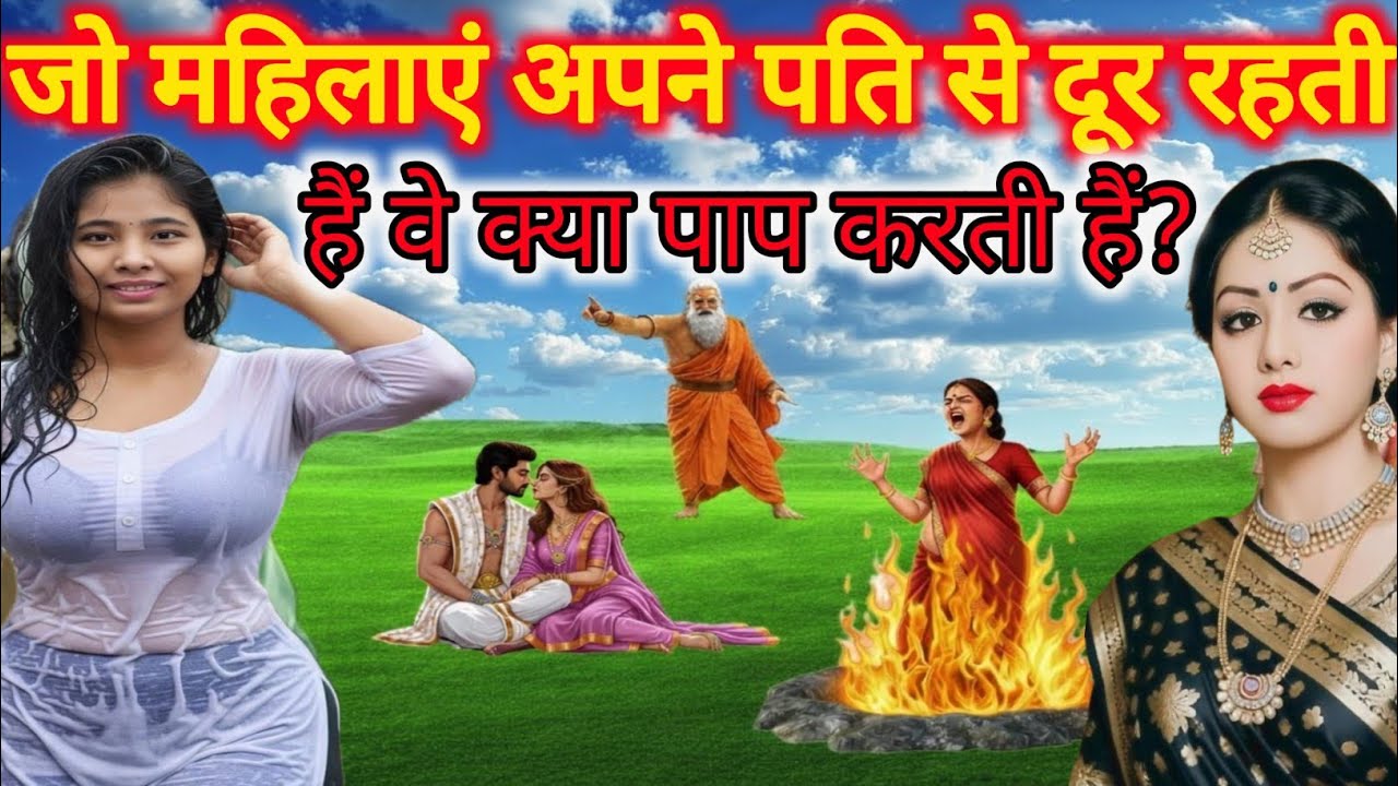 🌺 भगवान कृष्ण ने कहा🌺 जो महिलाएं अपने पति से दूर रहती हैं वे क्या पाप करती हैं?