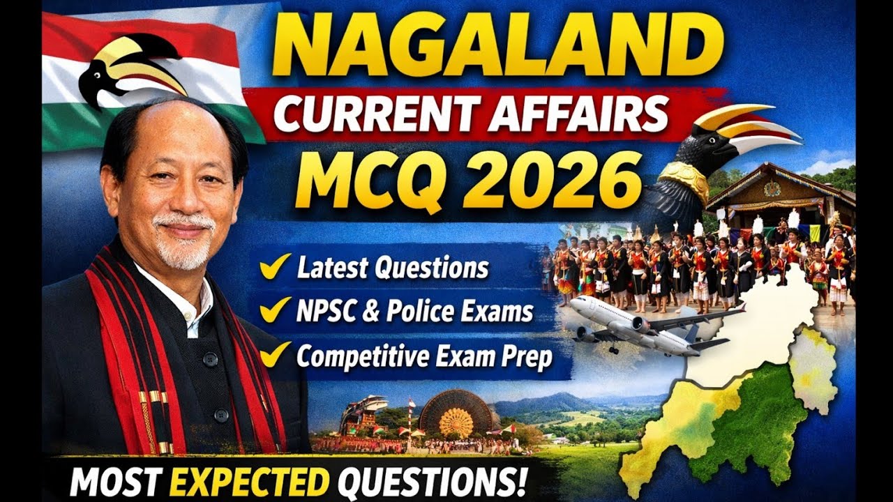 Nagaland Current Affairs MCQ 2026 | Most Expected Questions & Answers for Police & Competitive Exams