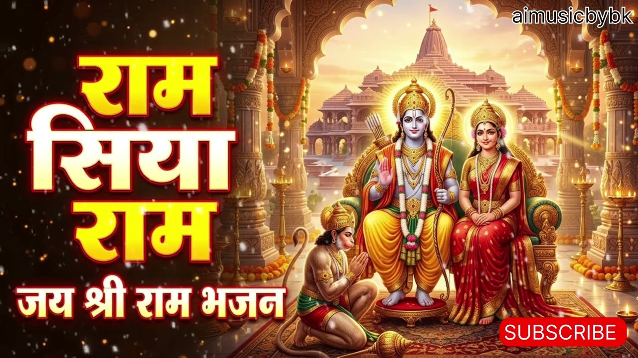 राम सिया राम ❤️ जय श्री राम भजन | Ram Siya Ram Bhajan | मन को शांति देने वाला राम भजन