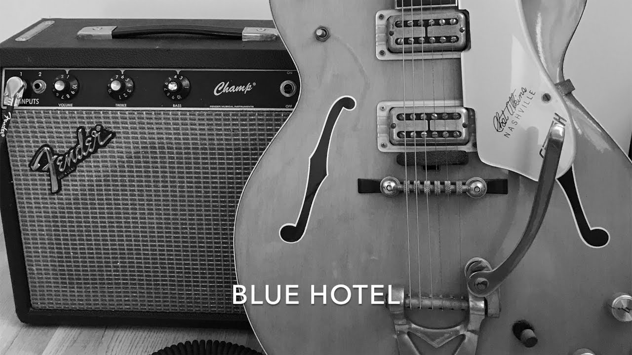 Blue Hotel -Chris Isaak - instrumental cover by ronX - Vintage 1971 Gretsch 6120 + Fender Champ