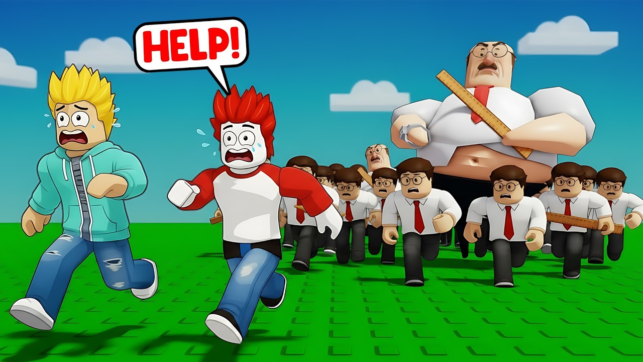 Got +1 SPEED Every Second in Roblox School Escape⚡⚡Khaleel and Motu Gameplay