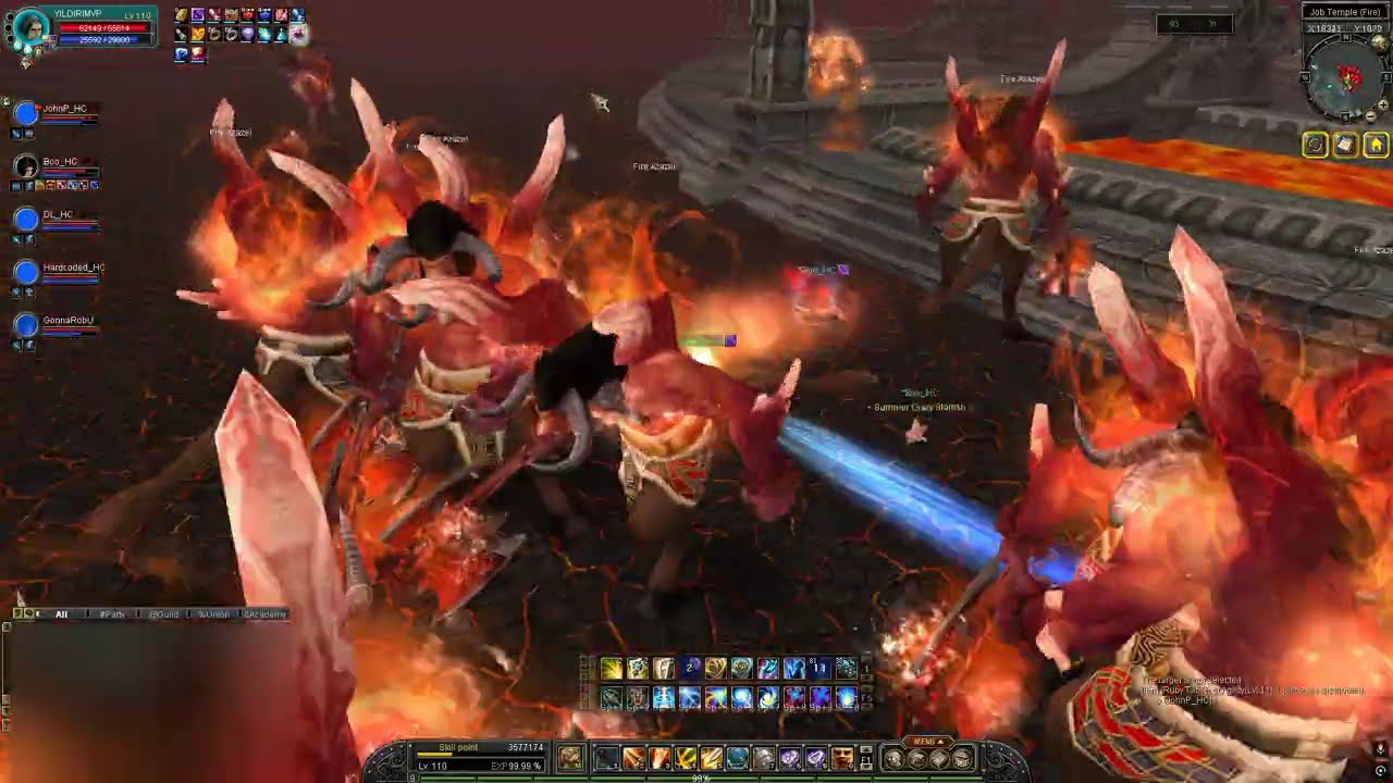 Legends Online | Raid On Trader/Hunter in Fire Temple