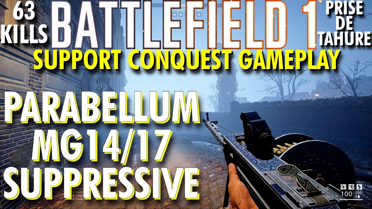 My Team Pulled Through... Parabellum Suppressive Gameplay - Battlefield 1 Conquest No Commentary