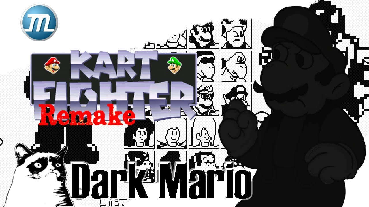 KART FIGHTER REMAKE [DEMO 1.0] [Mugen ????] Dark Mario [Playthrough/LongPlay] [1CC]