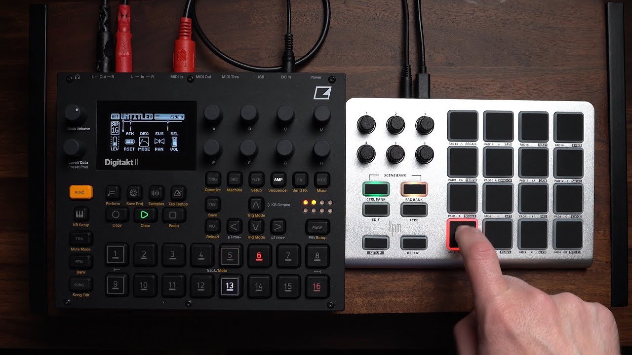 Digitakt + pad controller = awesome (and kind of MPC ish?)