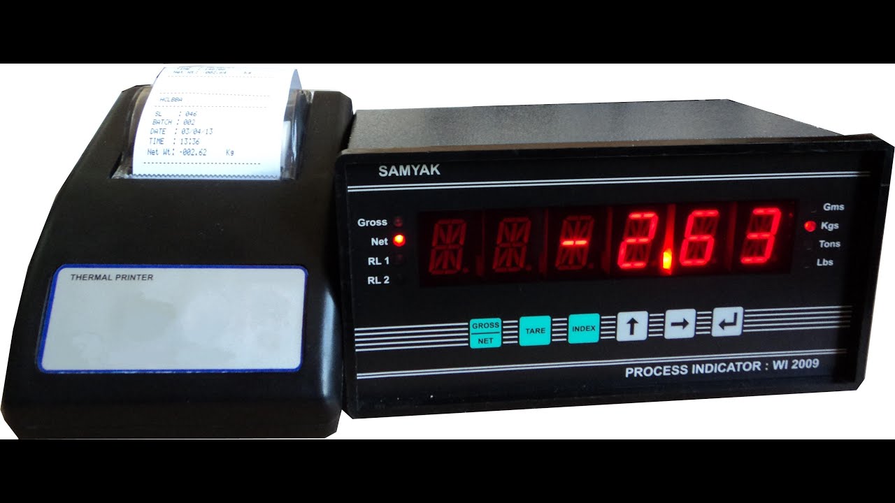Weight Indicator WI2009 with Thermal Printer || Samyak || Weight Indicator || Thermer Printer
