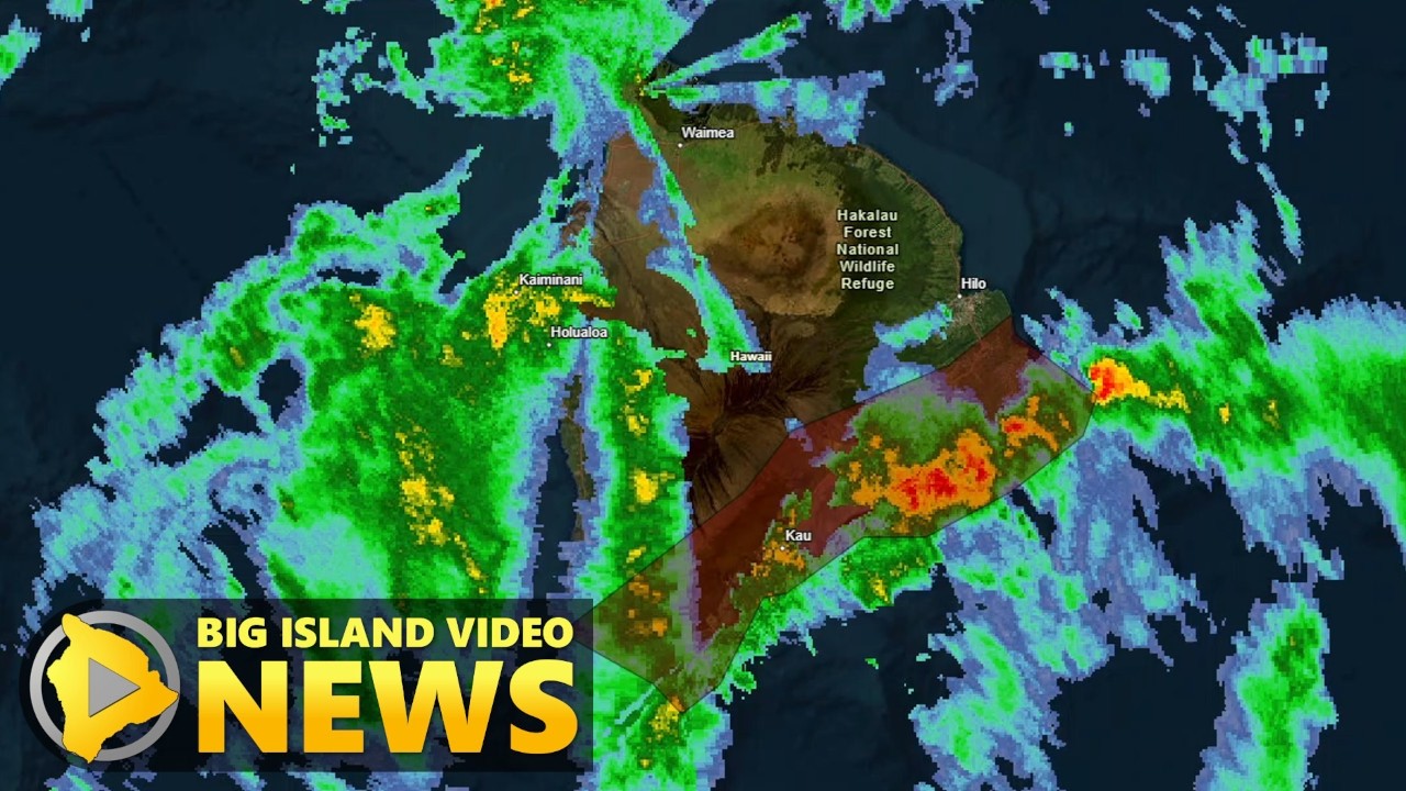 Hawaiʻi County Civil Defense Severe Weather Message at 10:30 a.m. (Mar 14, 2026)