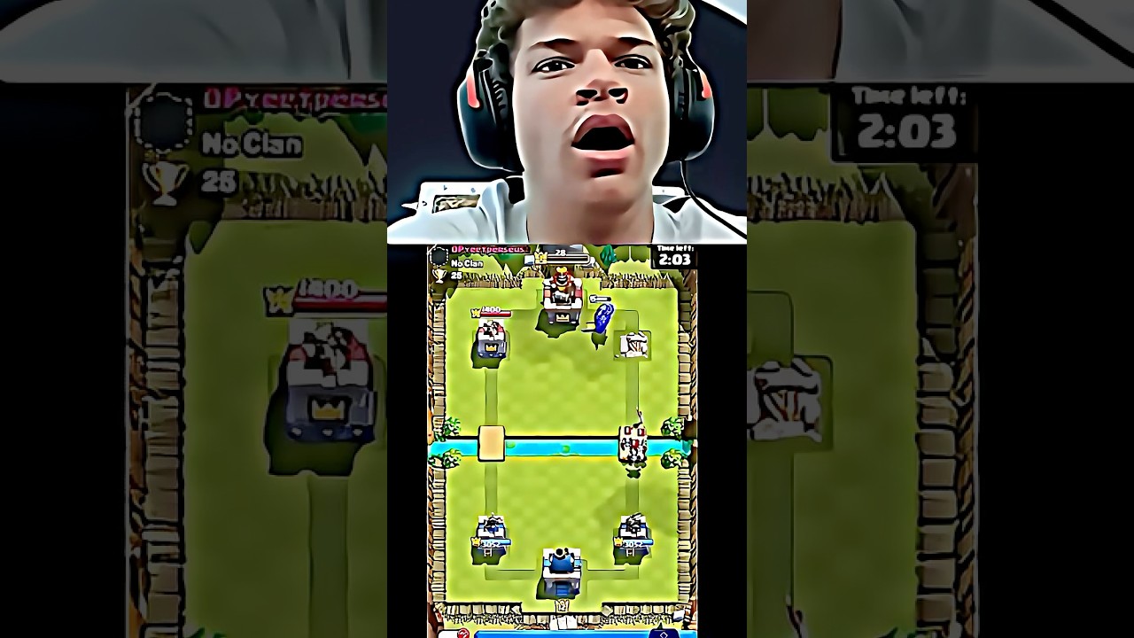 Jynxzi Tries LVL 15 PEKKA VS Arena 1.  #clashroyale #jynxzi #gaming