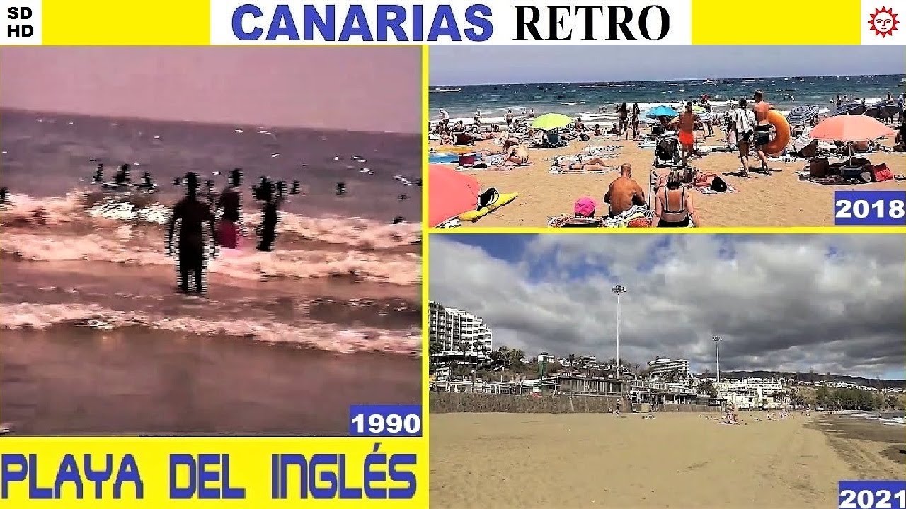 Gran Canaria Playa del Ingles ☀️ früher vor 31 Jahren/heute Der 3-Jahre-Vergleich: 1990 🎥/2018/2021😷