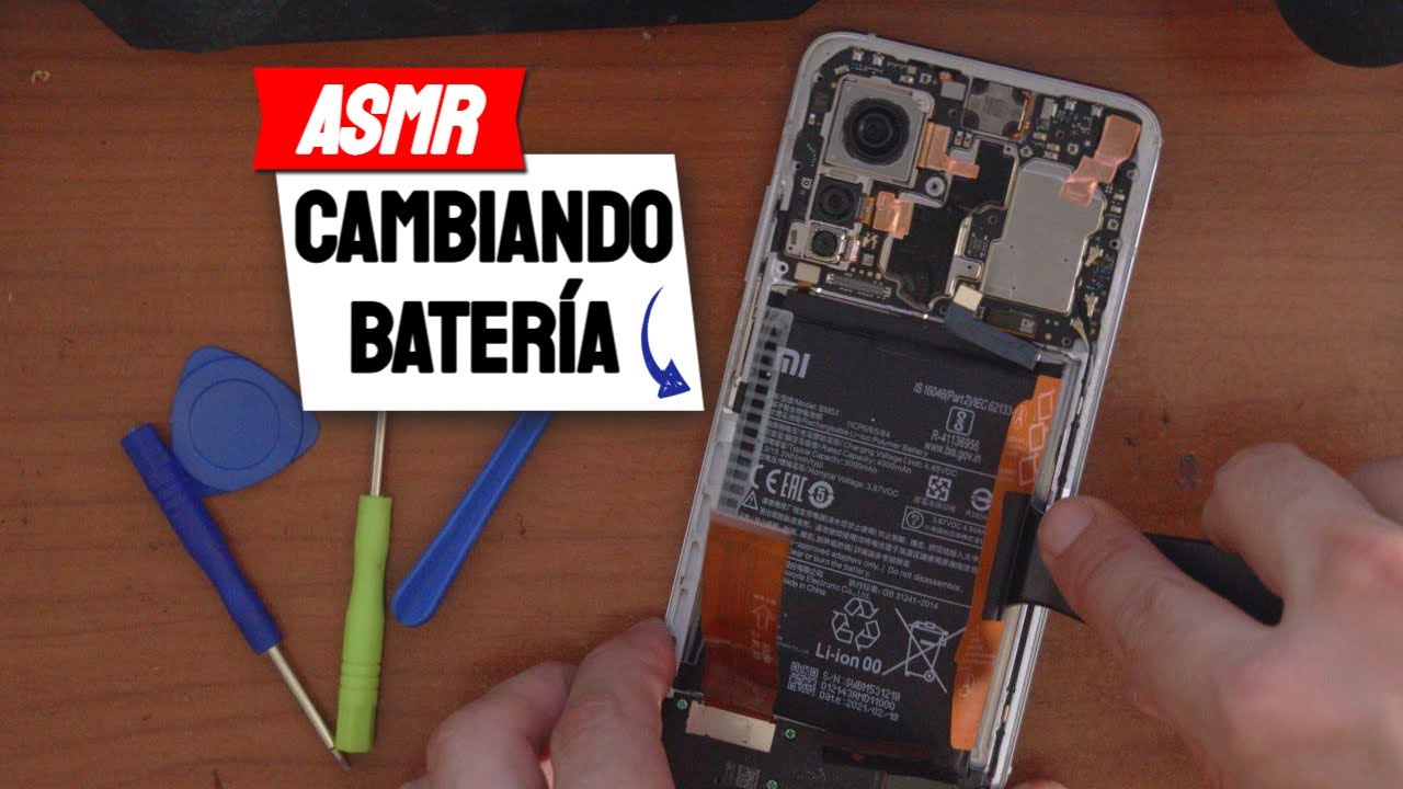 ASMR Cambiando Batería a un Móvil | Xiaomi 10t Pro Batería Hinchada